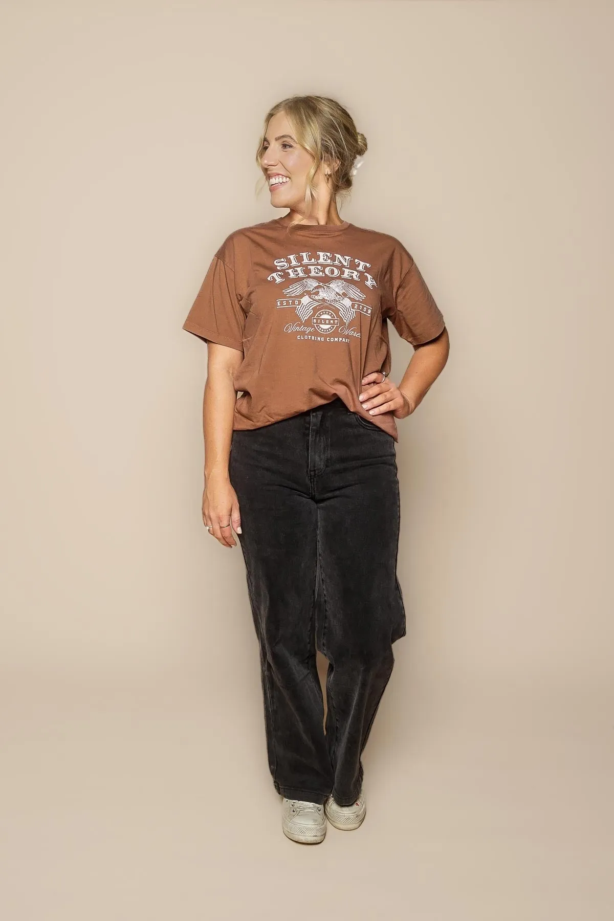 Jacqui Wide Leg Jeans in Washed Black - All About Eve sold by Always Alice product image thumbnail 5