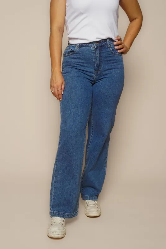Jacqui Wide Leg Jeans in Heritage Blue - All About Eve sold by Always Alice