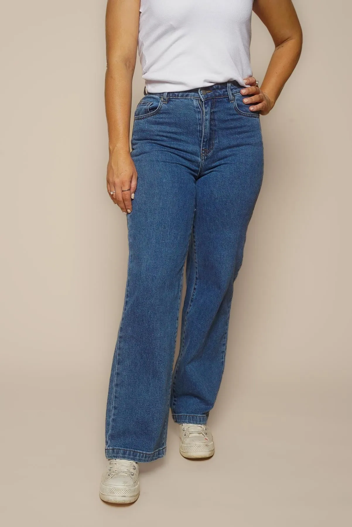 Jacqui Wide Leg Jeans in Heritage Blue - All About Eve sold by Always Alice