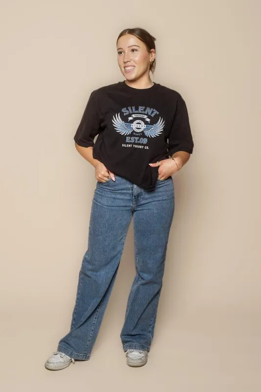 Jacqui Wide Leg Jeans in Light Blue - All About Eve sold by Always Alice