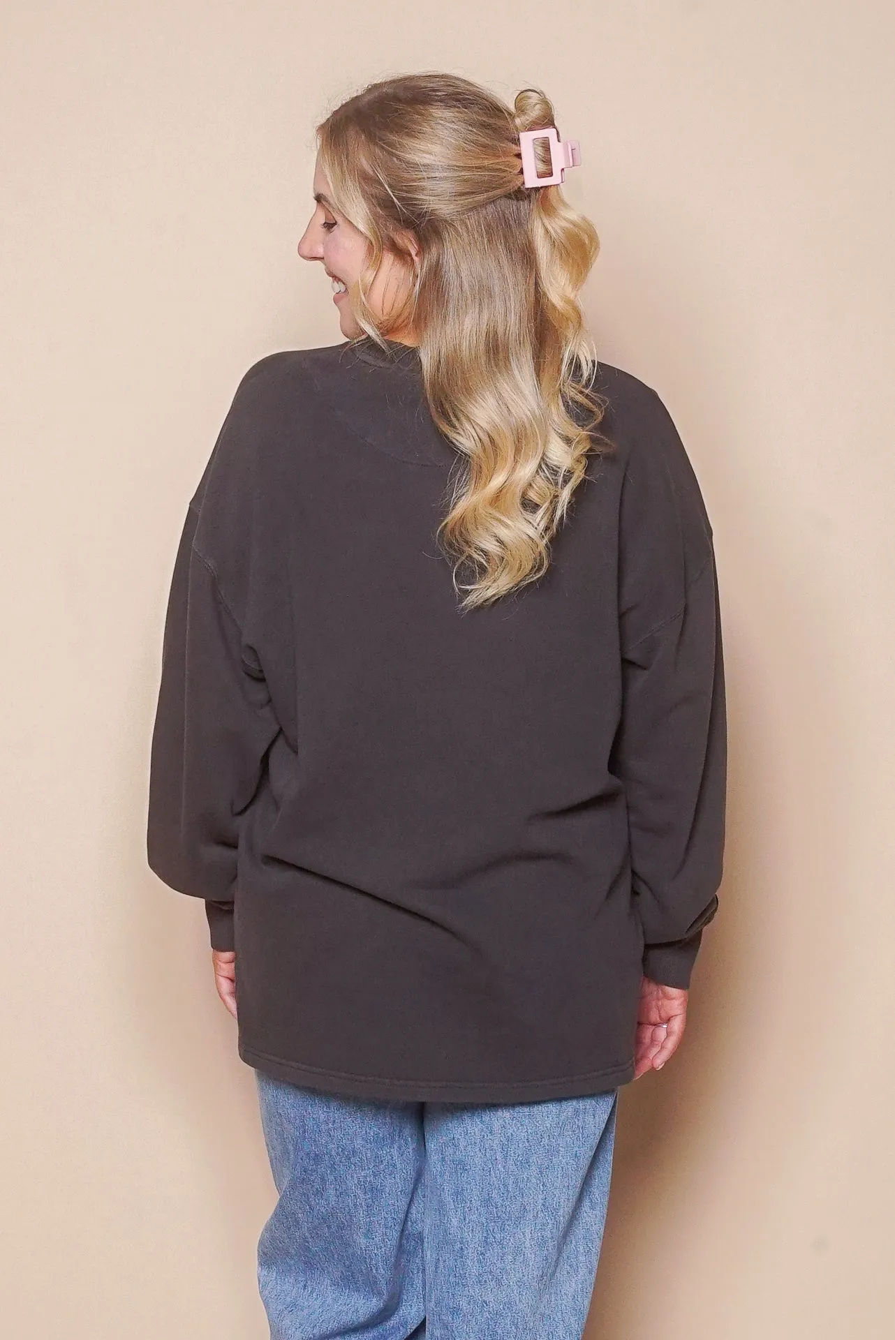 AAE Washed Relaxed Crew in Washed Black - All About Eve sold by Always Alice product image thumbnail 4