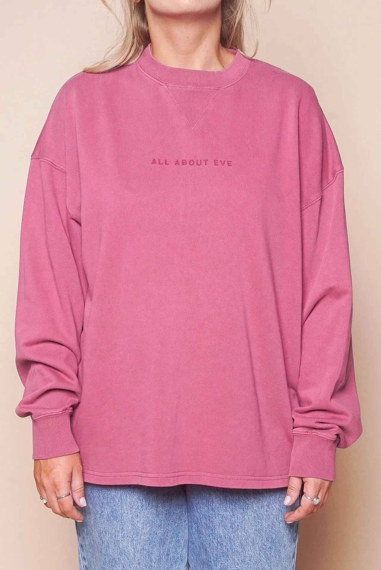 AAE Washed Relaxed Crew in Blush - All About Eve sold by Always Alice product image thumbnail 3
