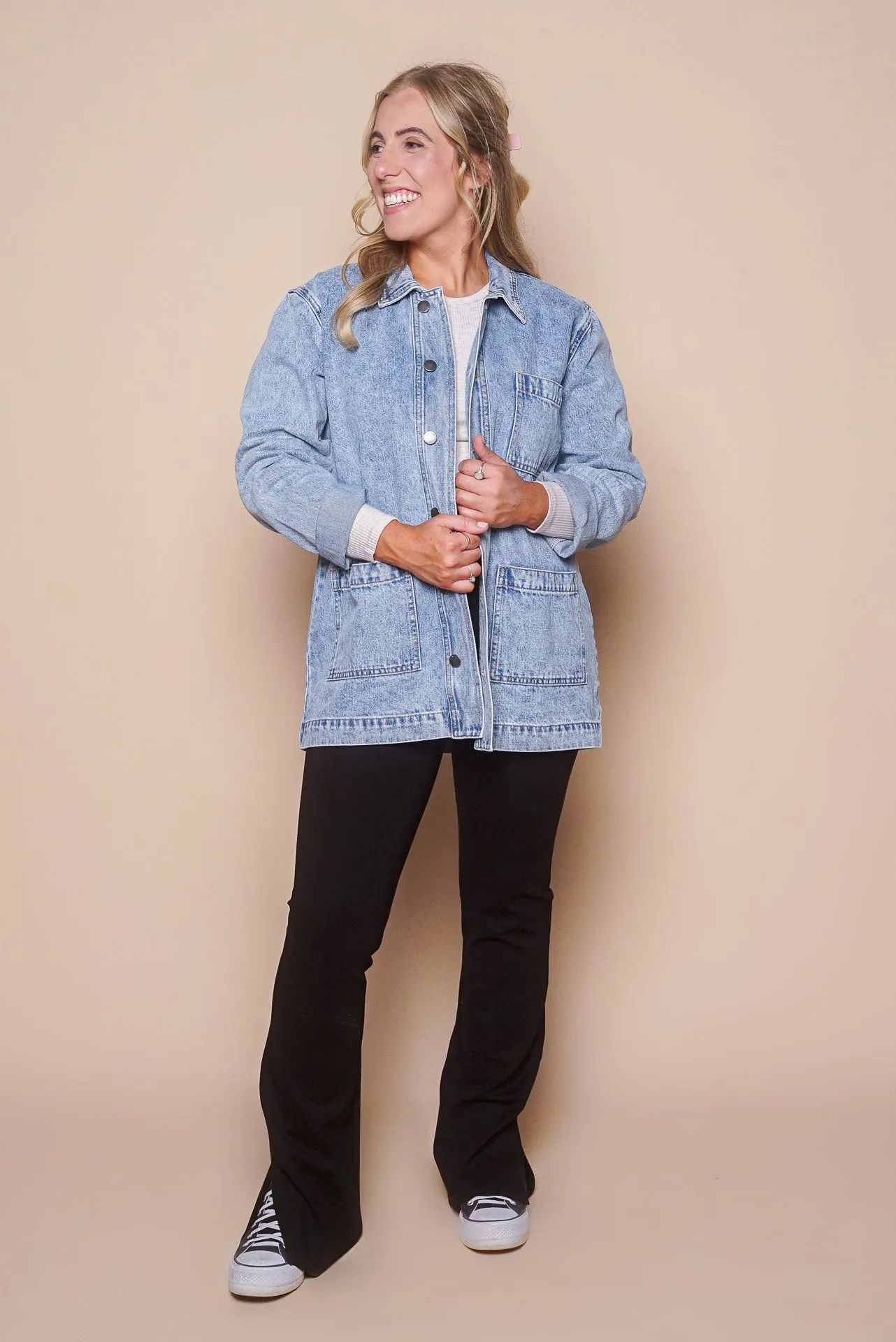 Billie Shacket in Light Blue - All About Eve sold by Always Alice product image thumbnail 2
