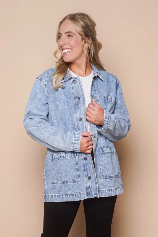 Billie Shacket in Light Blue - All About Eve made by All About Eve