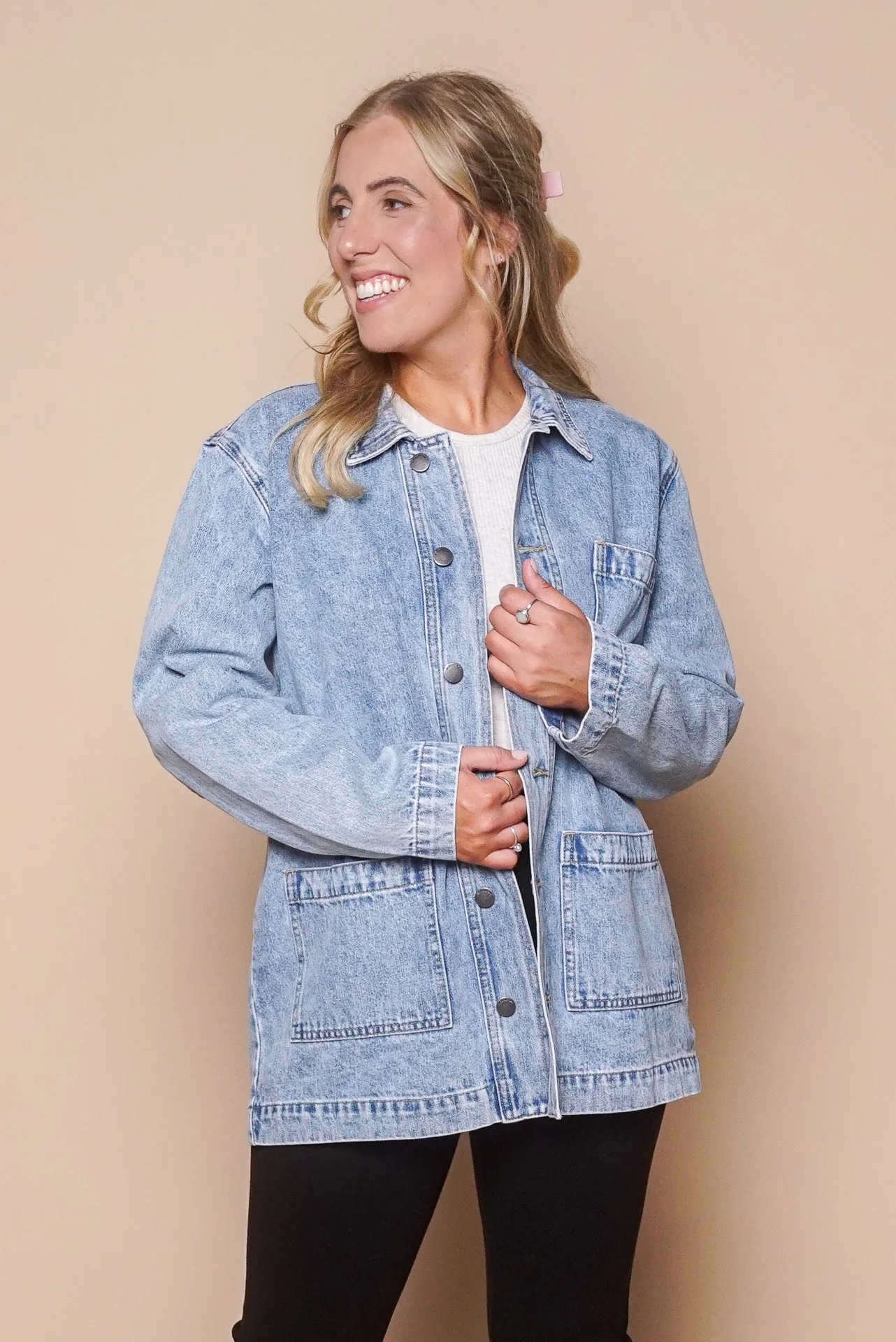 Billie Shacket in Light Blue - All About Eve sold by Always Alice