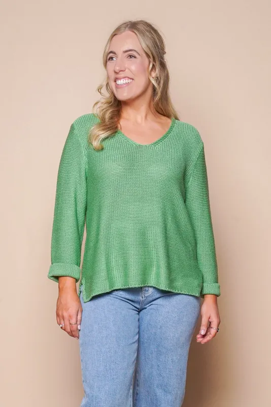 Pim Knit Jumper in Green sold by Always Alice