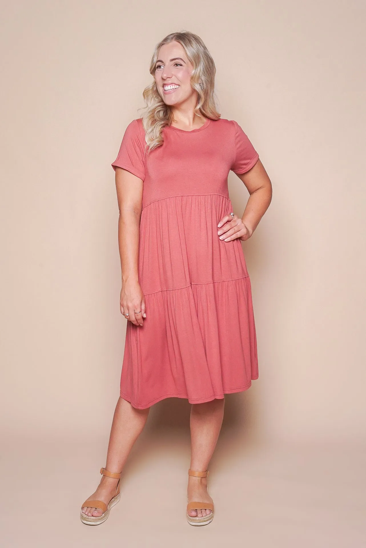 Pauline Midi Dress in Rosewood sold by Always Alice product image thumbnail 2