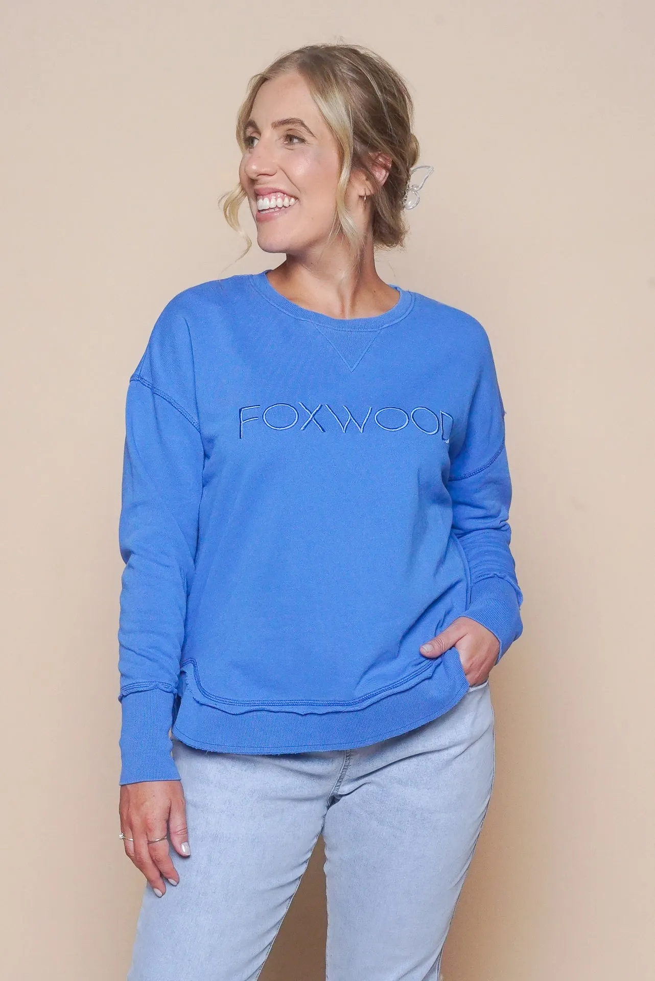 Simplified Crew in Cobalt - Foxwood sold by Always Alice