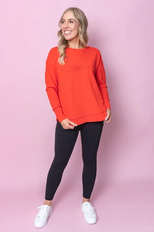 Simplified Crew in Bright Red - Foxwood sold by Always Alice