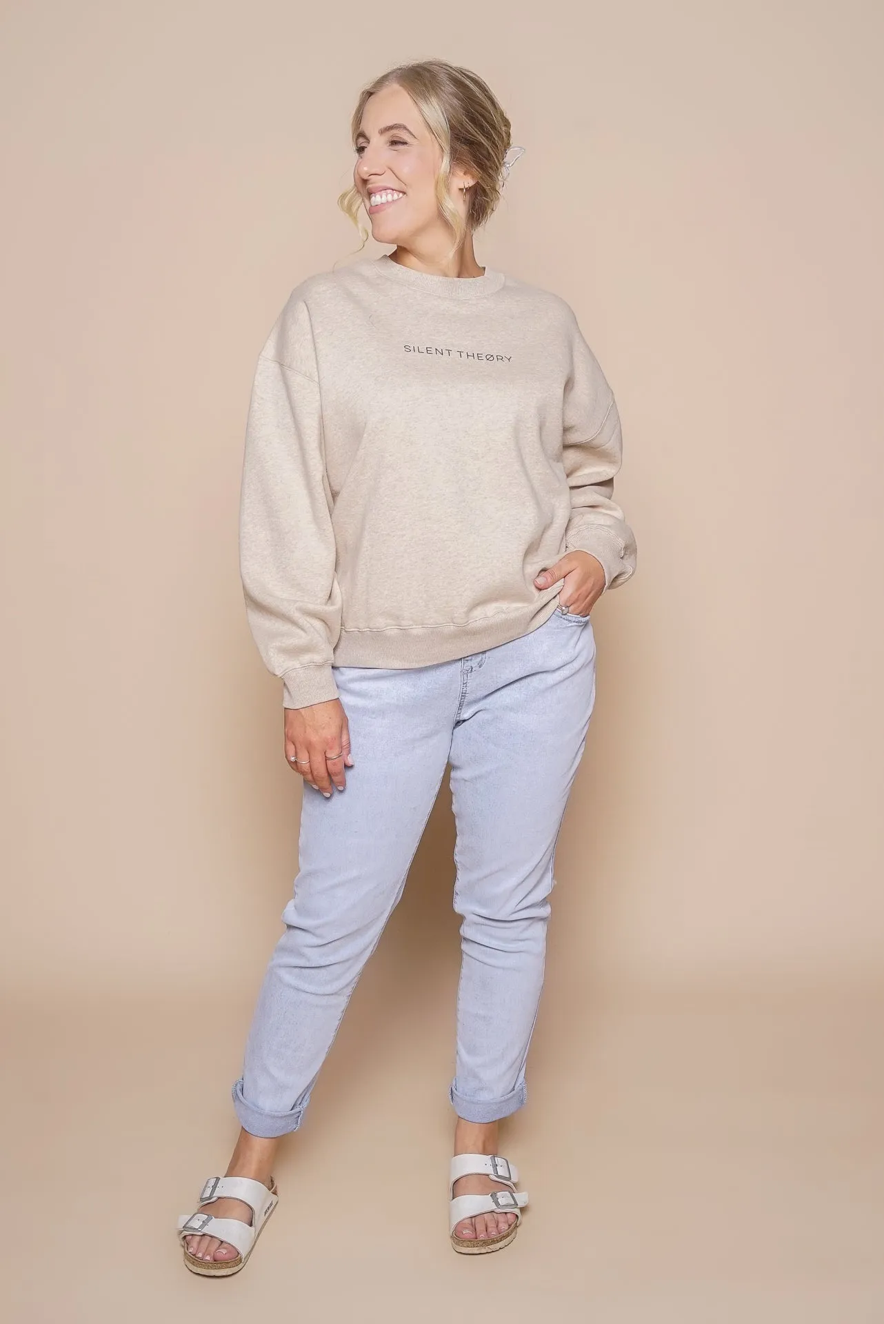 Logo Crew in Oat Marle - Silent Theory sold by Always Alice product image thumbnail 3