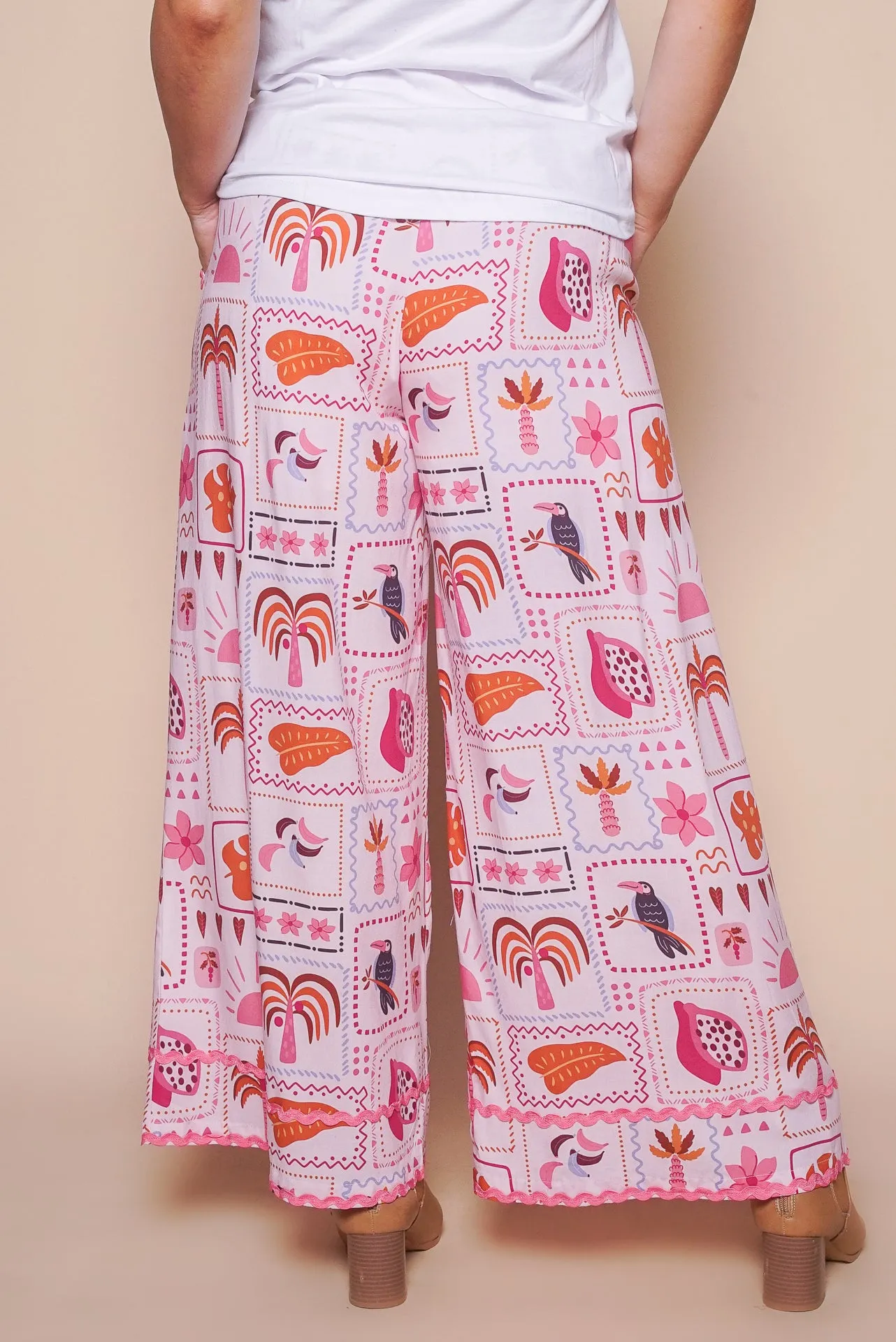 Olivia Pants in Blush Multi sold by Always Alice product image thumbnail 3