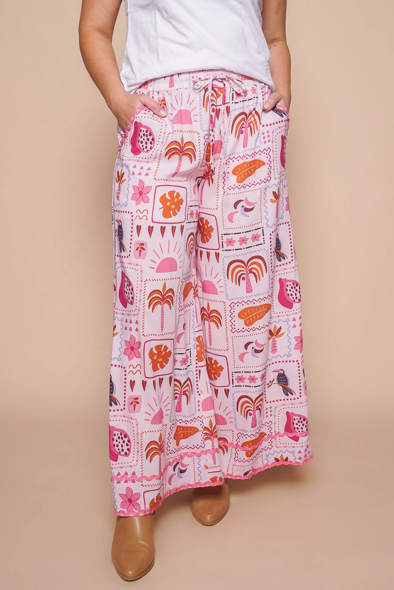 Olivia Pants in Blush Multi sold by Always Alice product image thumbnail 2