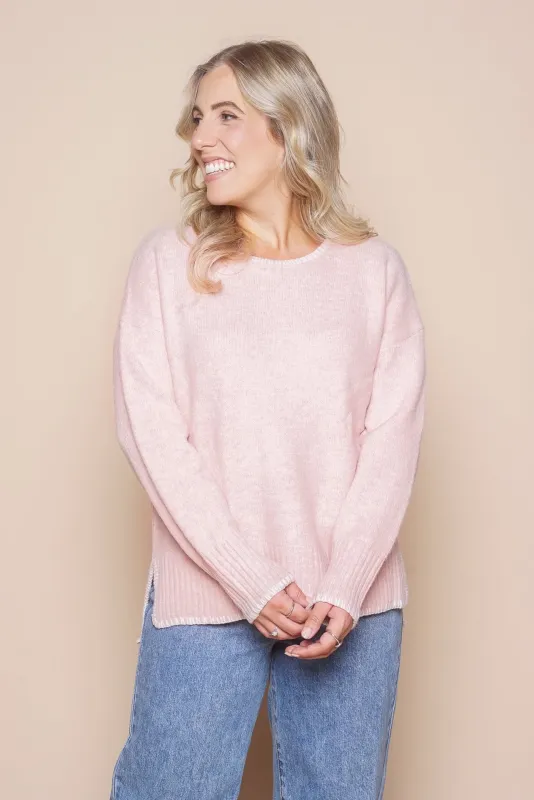 Blair Knit Jumper in Blush sold by Always Alice