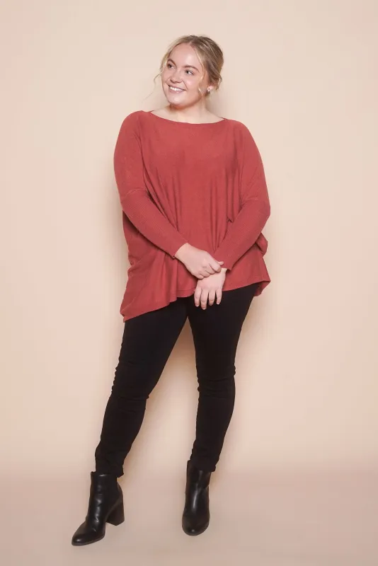 Josephine Jumper in Rust sold by Always Alice