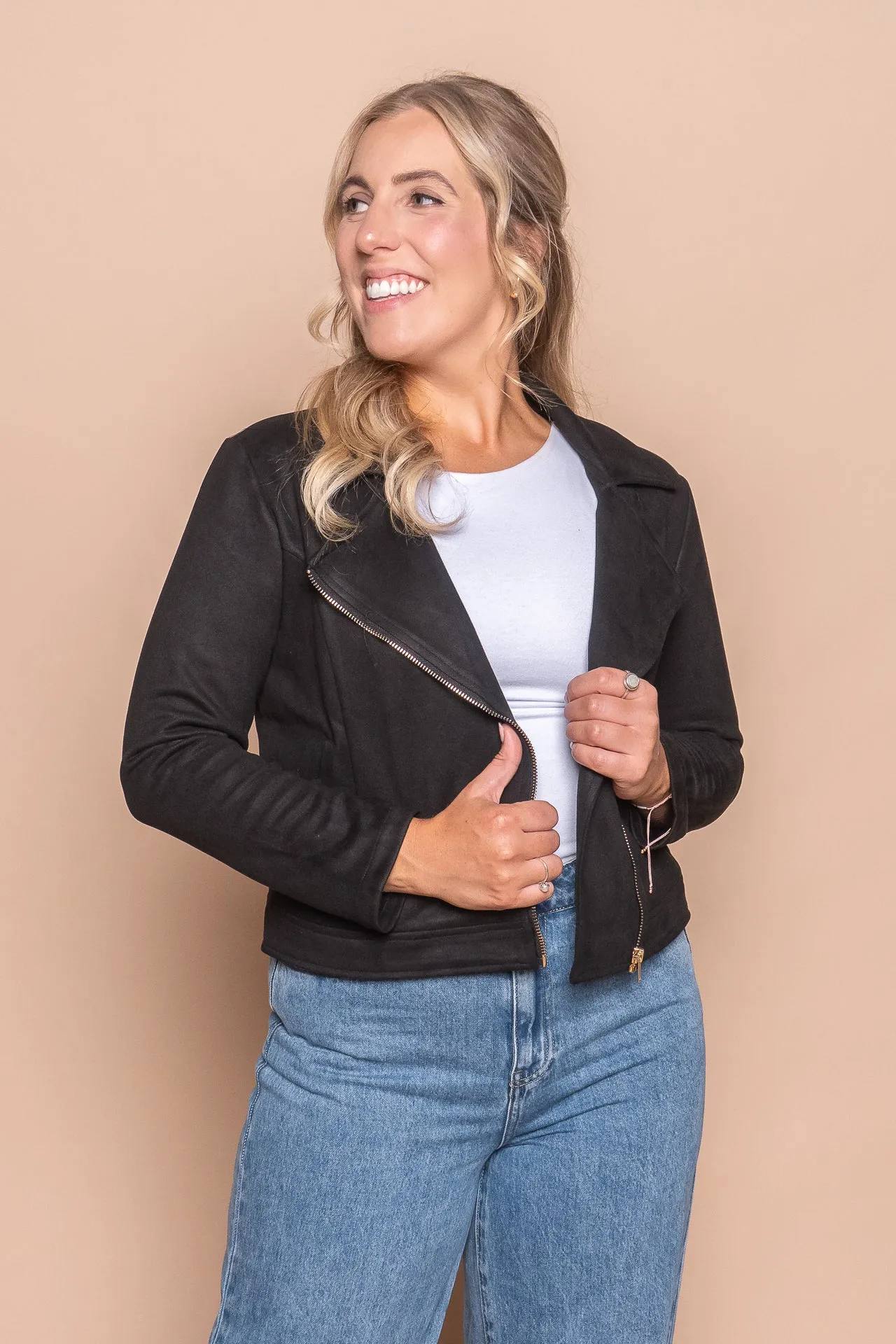 Pamela Biker Jacket in Black sold by Always Alice product image thumbnail 2