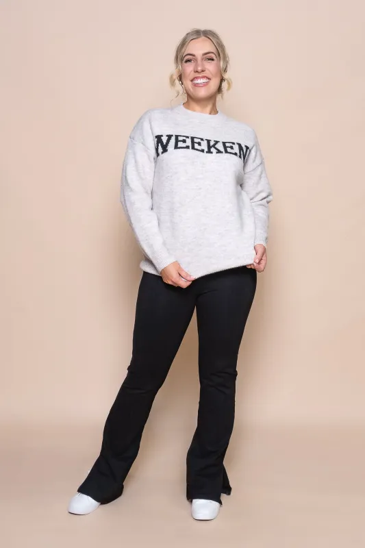 Oscar Knit Jumper in Beige sold by Always Alice