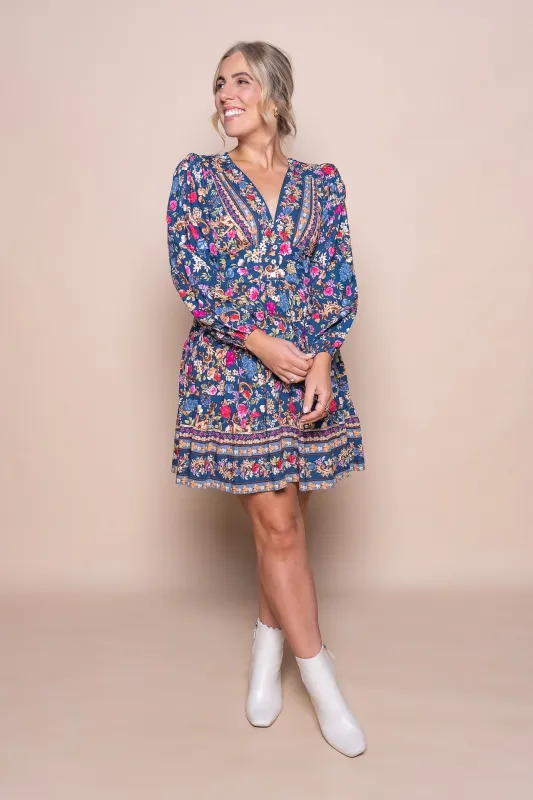 Frenchy Dress in Royal Blue sold by Always Alice