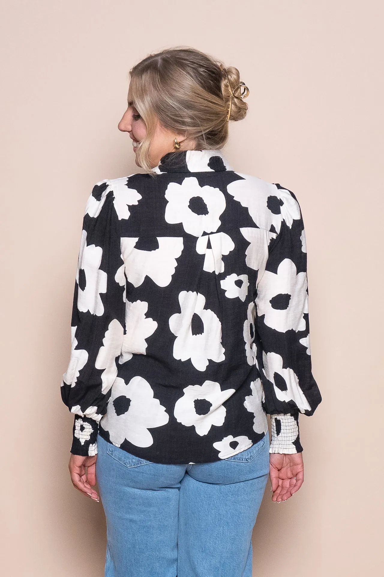 Florie Floral Shirt in Black sold by Always Alice product image thumbnail 4