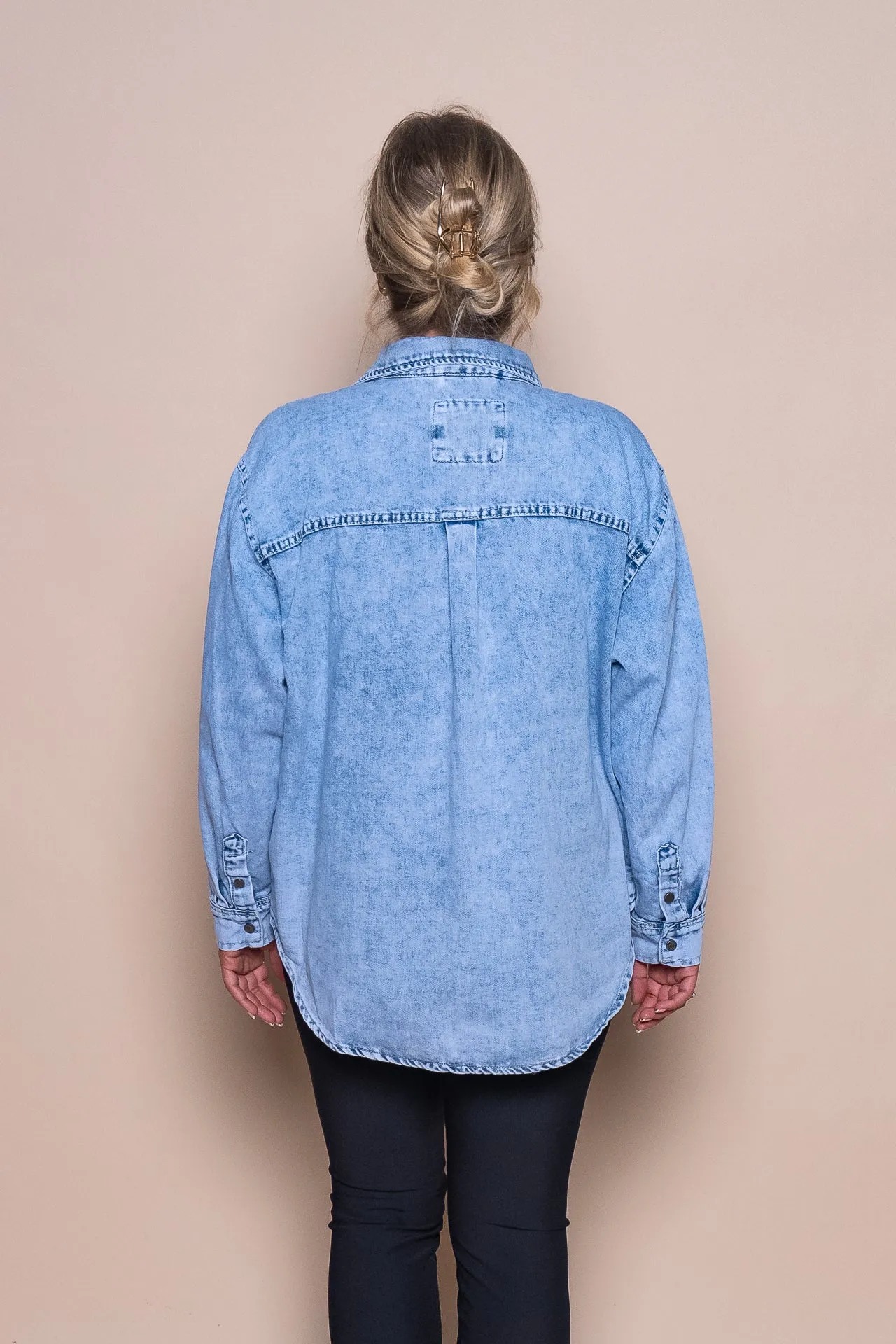 Daisy Over Shirt in Light Blue - Foxwood sold by Always Alice product image thumbnail 3
