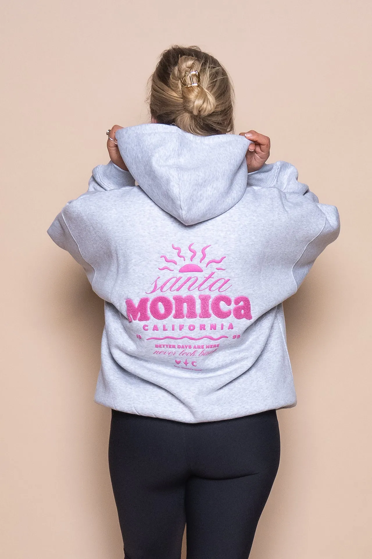 Better Days Hoodie in Snow Marle - All About Eve sold by Always Alice