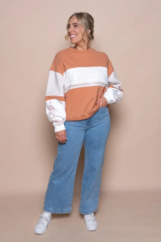 Performance Slouch Crew in Clay - All About Eve sold by Always Alice