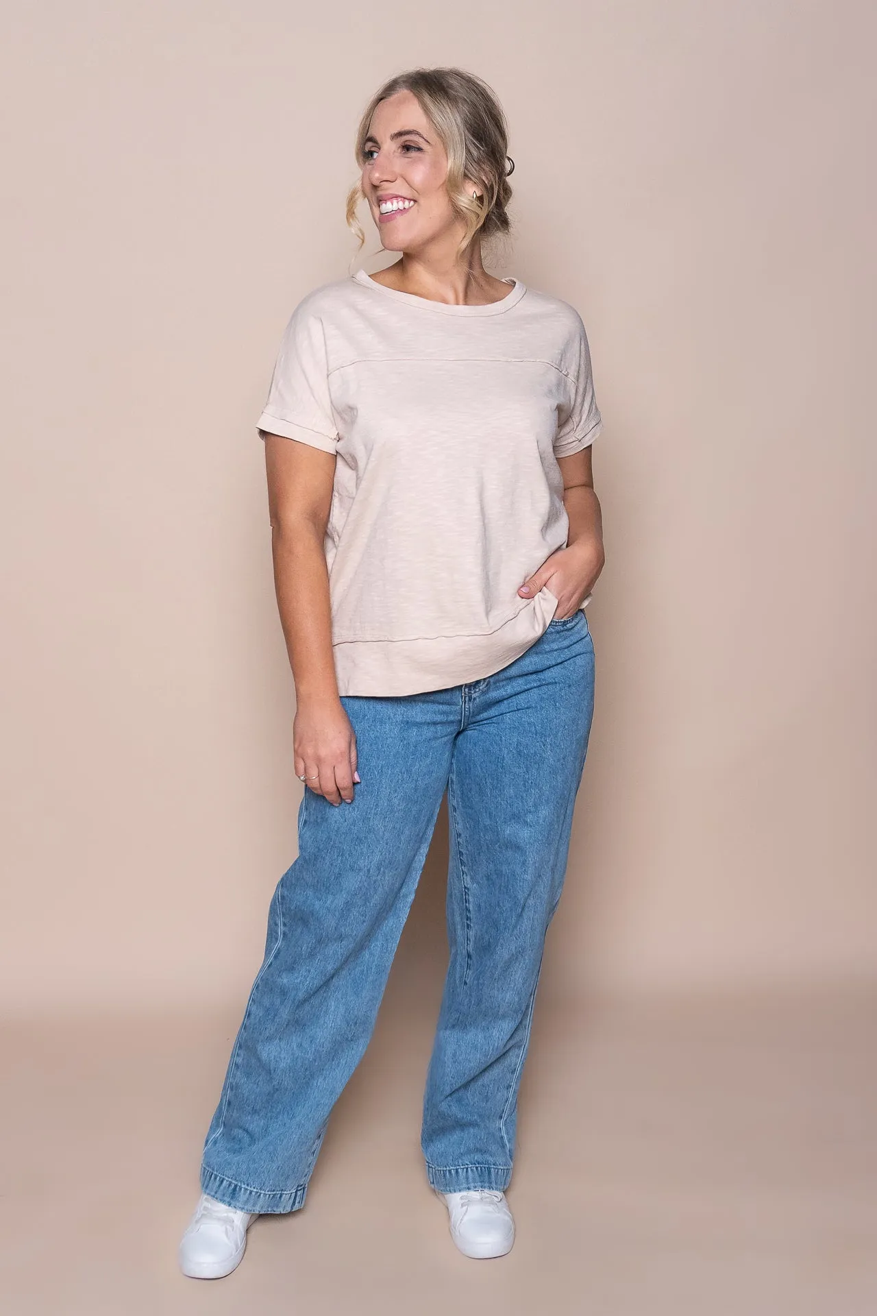 Allison Tee in Oat - Foxwood sold by Always Alice product image thumbnail 3