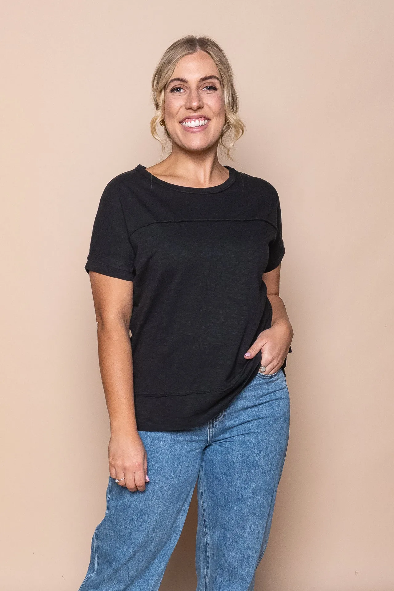 Allison Tee in Black - Foxwood sold by Always Alice