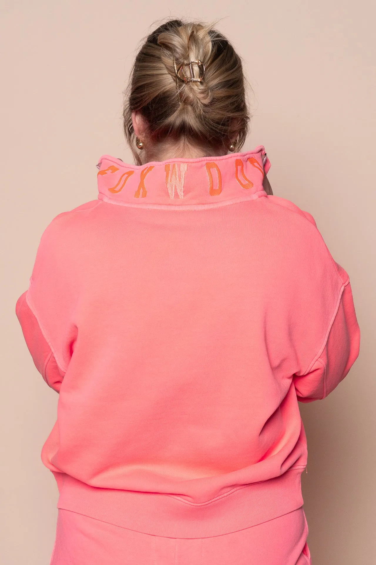 College Zip Crew in Neon Pink - Foxwood sold by Always Alice product image thumbnail 3