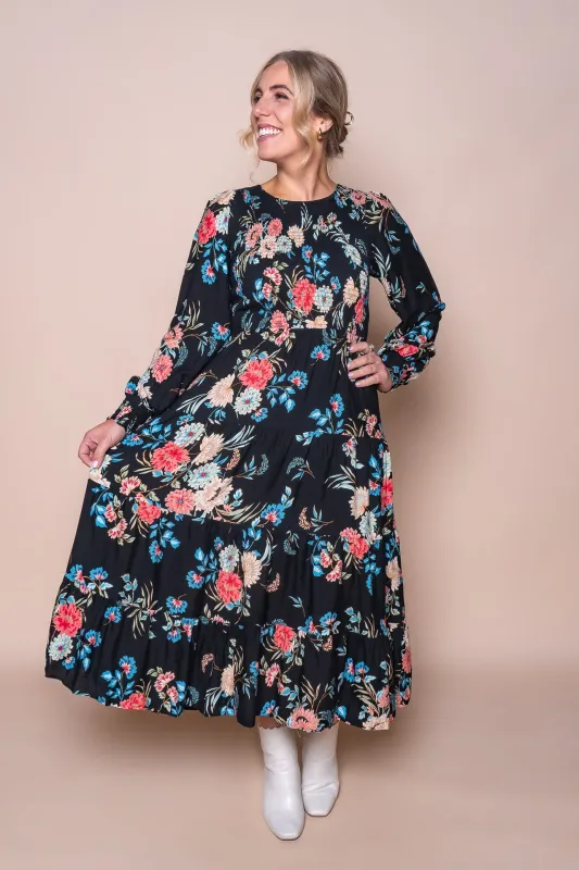 Jayla Midi Dress in Black sold by Always Alice