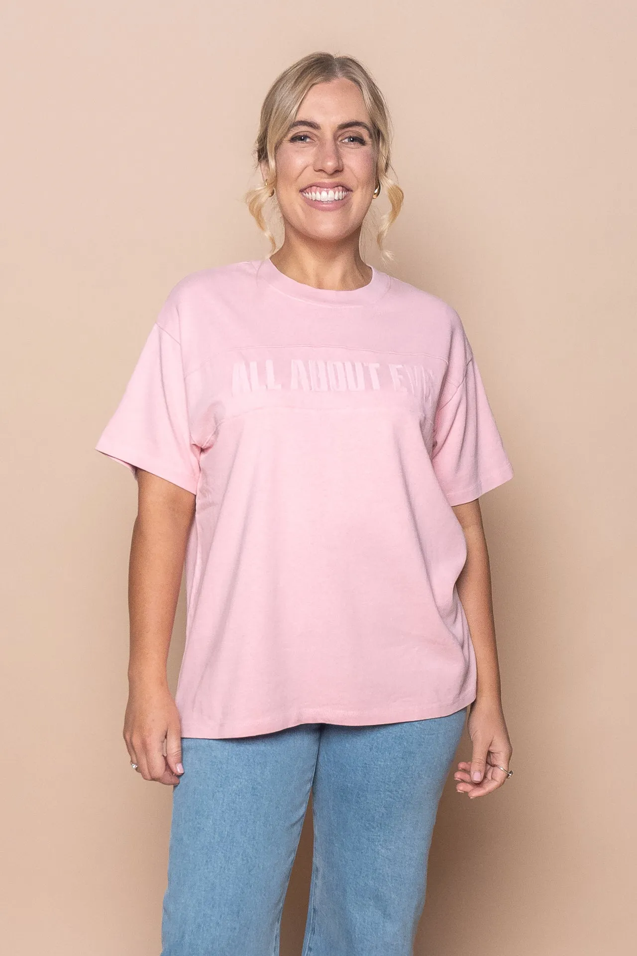 Vital Washed Oversized Tee in Pink - All About Eve sold by Always Alice