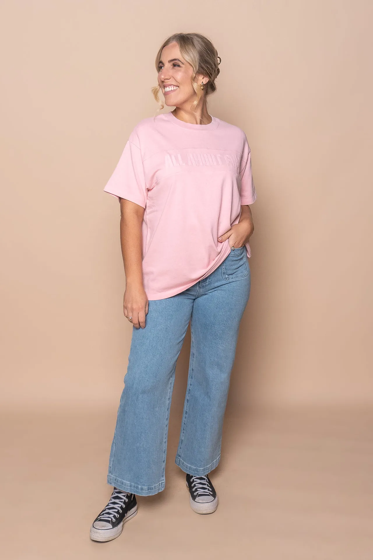 Vital Washed Oversized Tee in Pink - All About Eve sold by Always Alice product image thumbnail 2