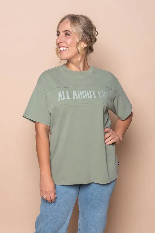 Vital Washed Oversized Tee in Khaki - All About Eve sold by Always Alice