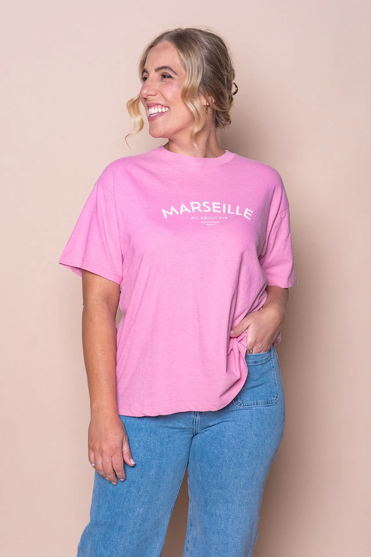 Marseille O/S Tee in Mauve - All About Eve sold by Always Alice product image thumbnail 3