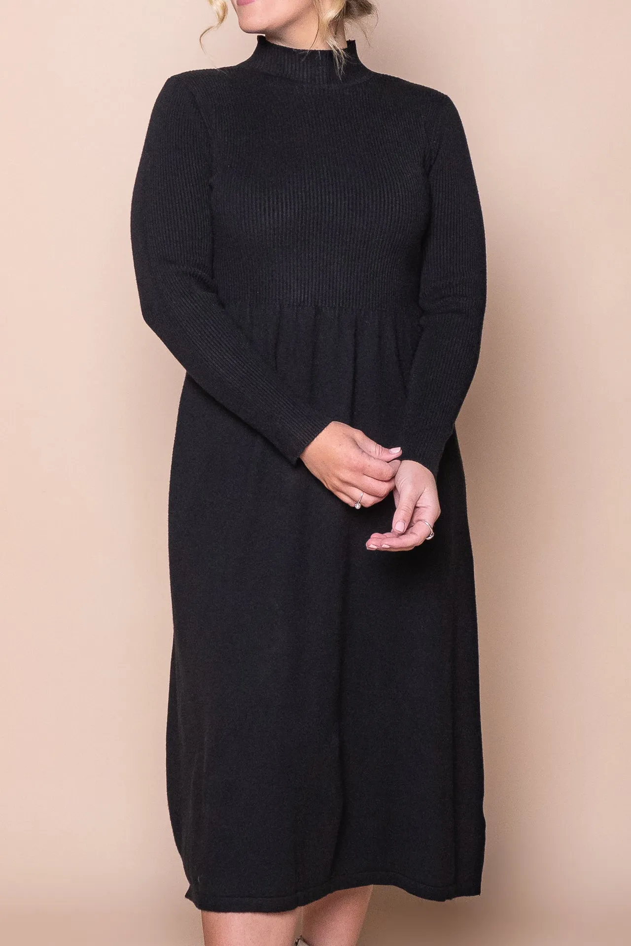 Jennifer Long Sleeve Dress in Black sold by Always Alice product image thumbnail 3