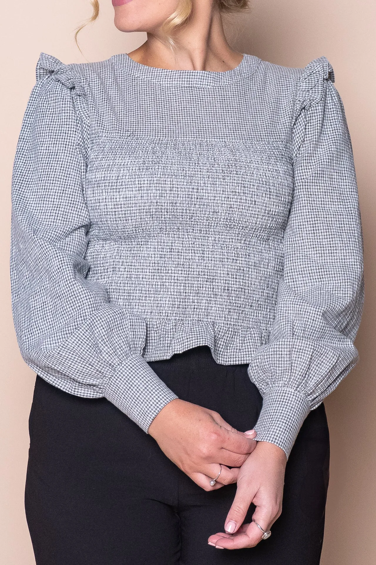 Remy L/S Top in Check - All About Eve sold by Always Alice product image thumbnail 3