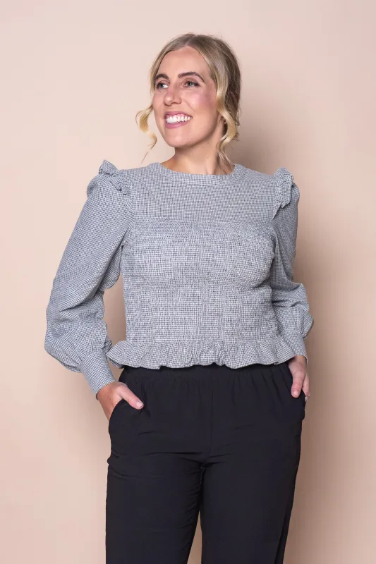 Remy L/S Top in Check - All About Eve sold by Always Alice