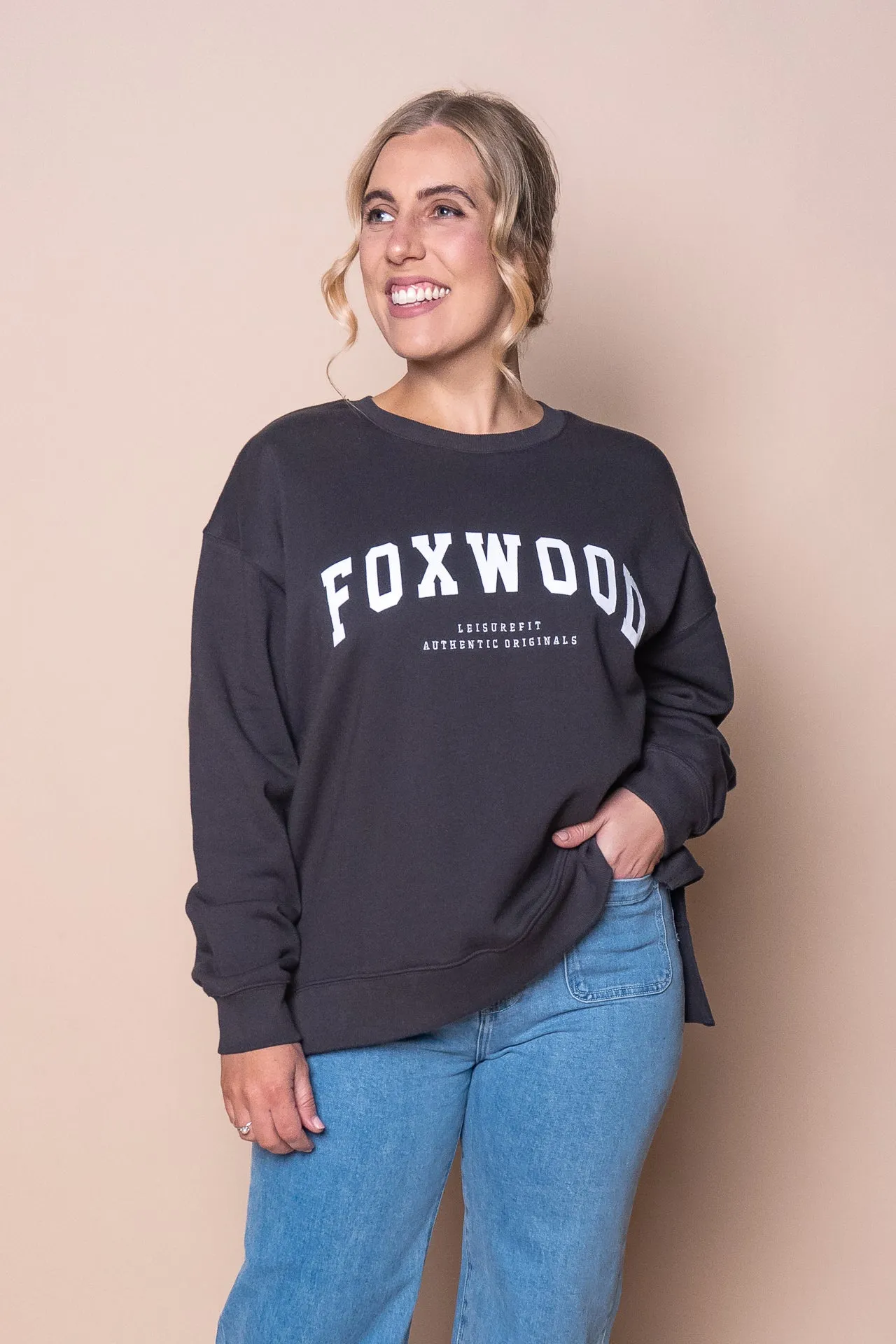 Interval Crew in Dark Grey - Foxwood sold by Always Alice