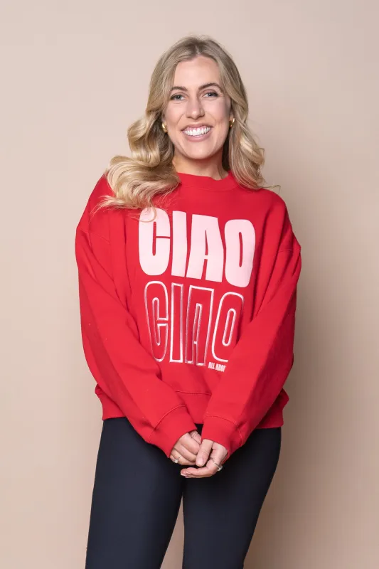 Ciao Ciao Boxed Crew in Red - All About Eve made by All About Eve