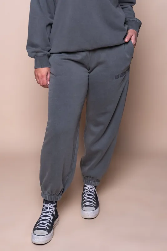 Vital Washed Trackpants in Charcoal - All About Eve sold by Always Alice