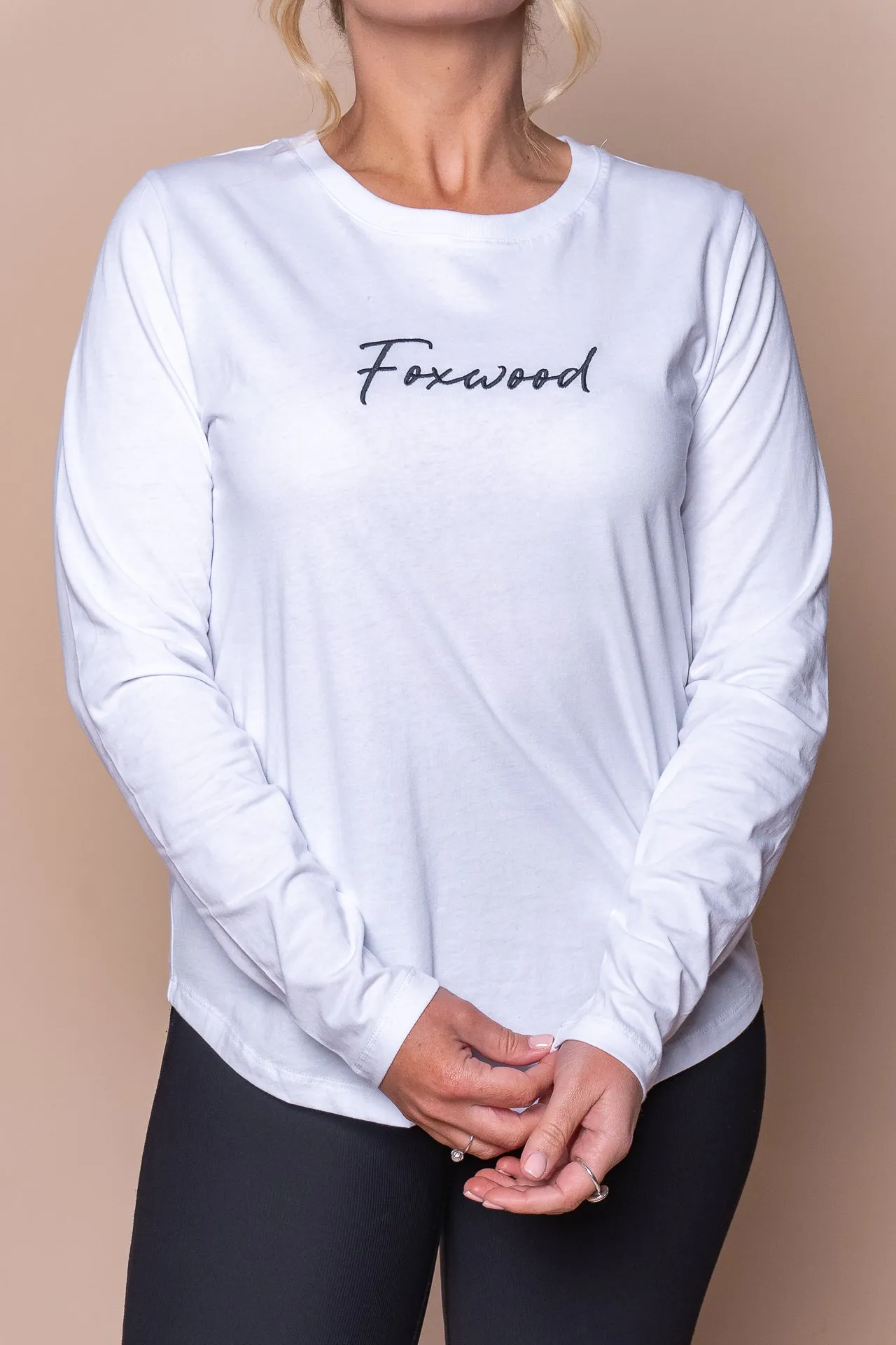 Signature L/S Tee in White - Foxwood sold by Always Alice product image thumbnail 2