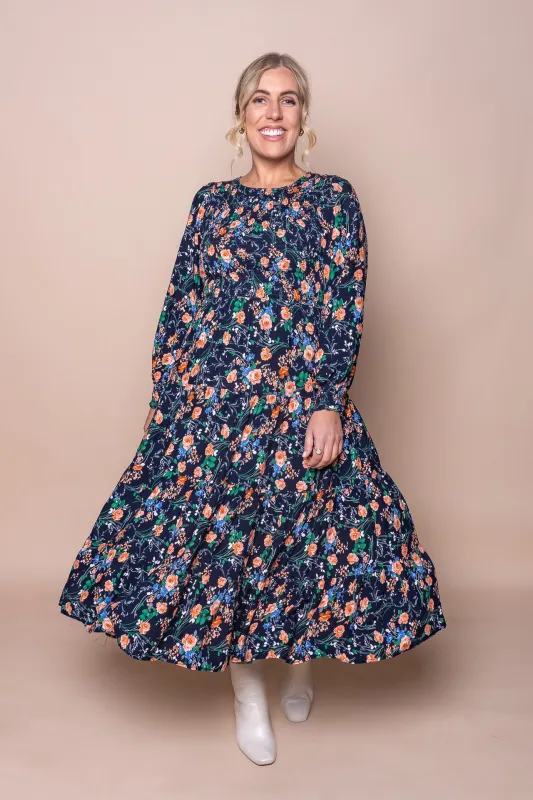 Deva Midi Dress in Navy sold by Always Alice