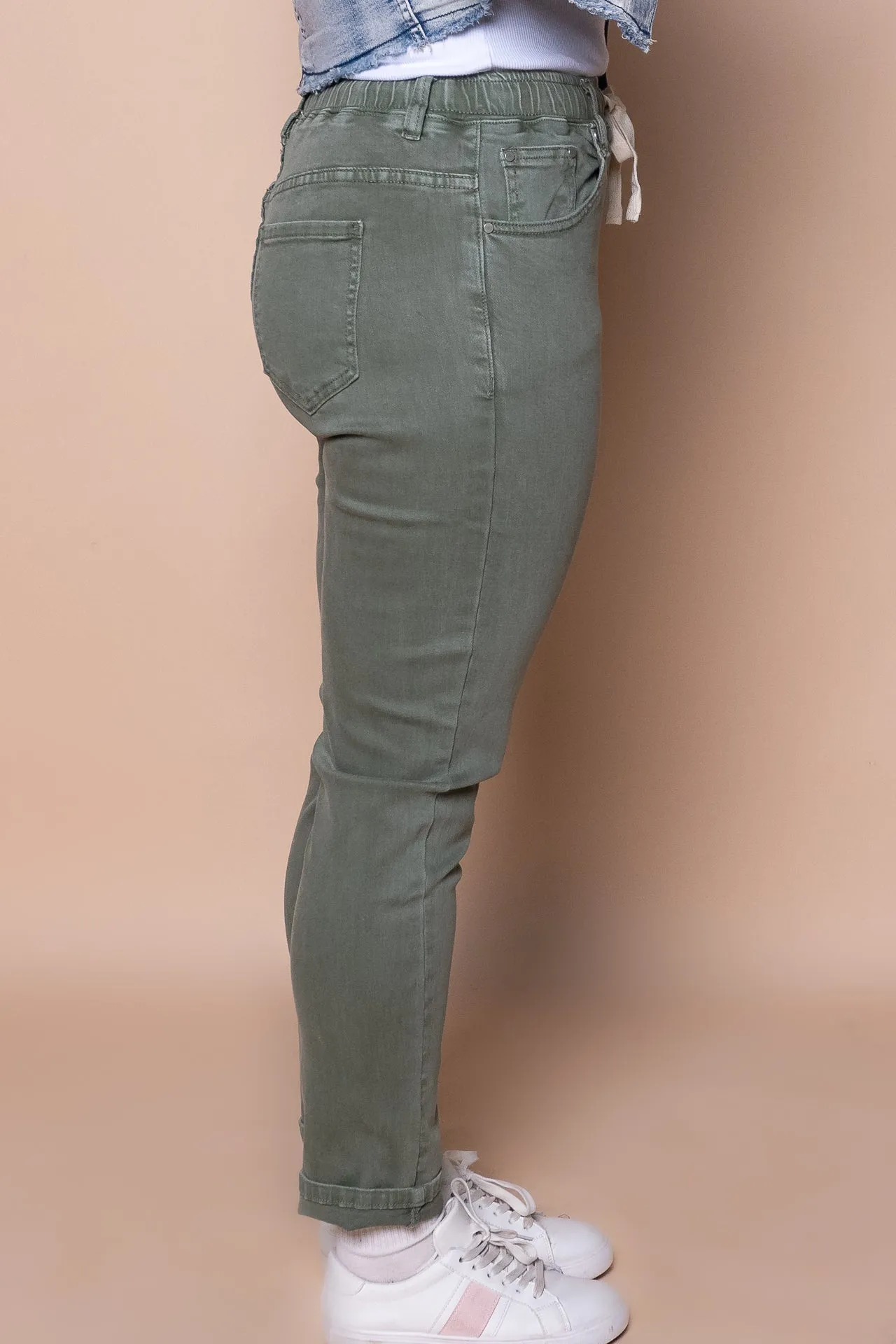 Juliette Joggers in Khaki - Foxwood sold by Always Alice product image thumbnail 4
