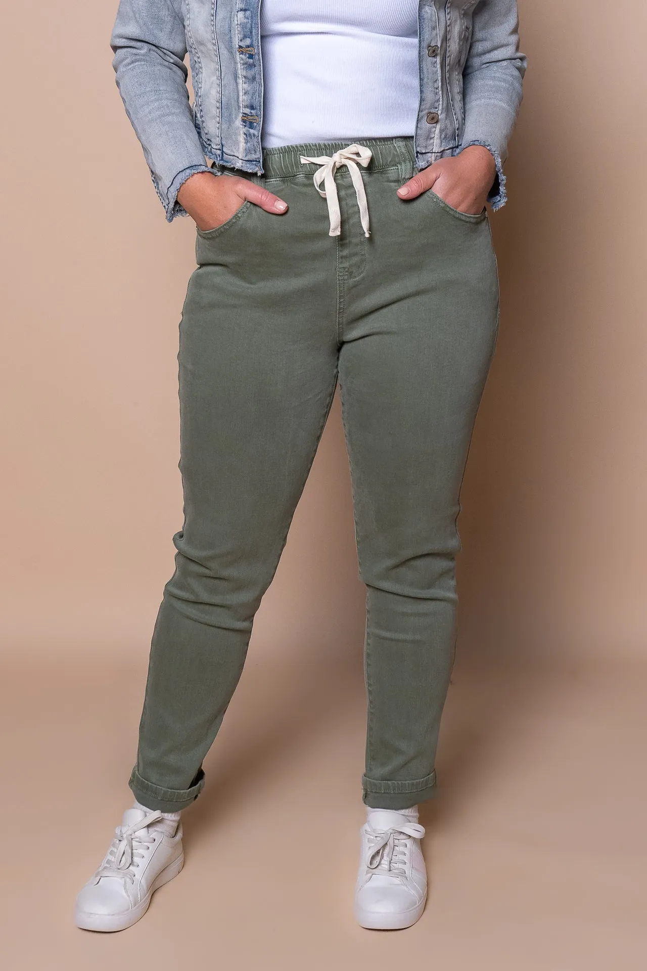 Juliette Joggers in Khaki - Foxwood sold by Always Alice product image thumbnail 3