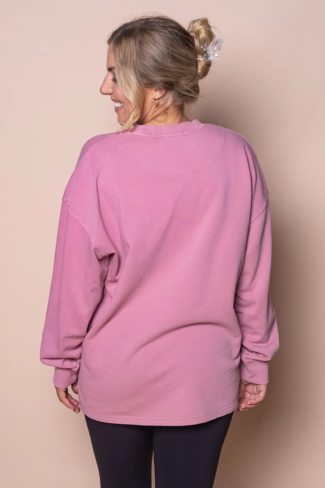 AAE Washed Relaxed Crew in Quartz Pink - All About Eve sold by Always Alice product image thumbnail 5