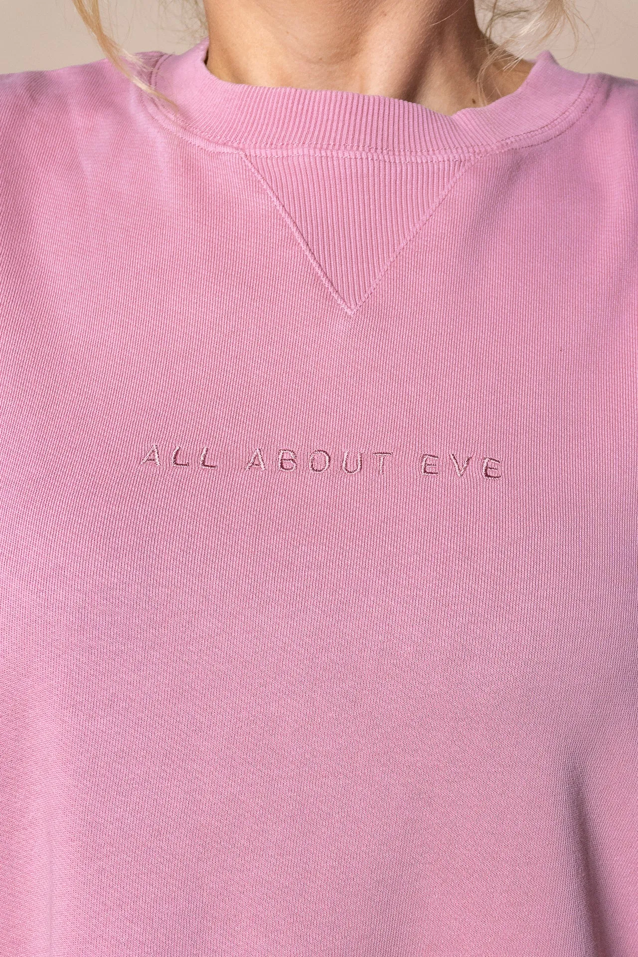 AAE Washed Relaxed Crew in Quartz Pink - All About Eve sold by Always Alice product image thumbnail 4