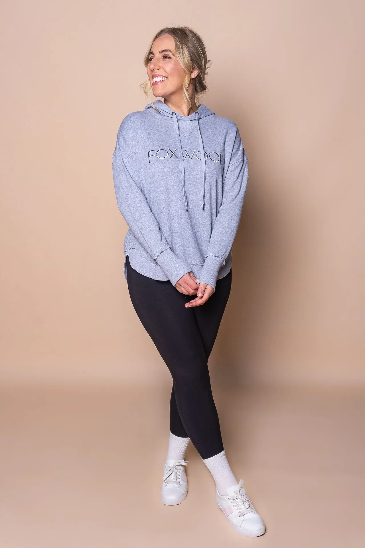 Metallic Simplified Hoodie in Grey Marle - Foxwood sold by Always Alice product image thumbnail 3