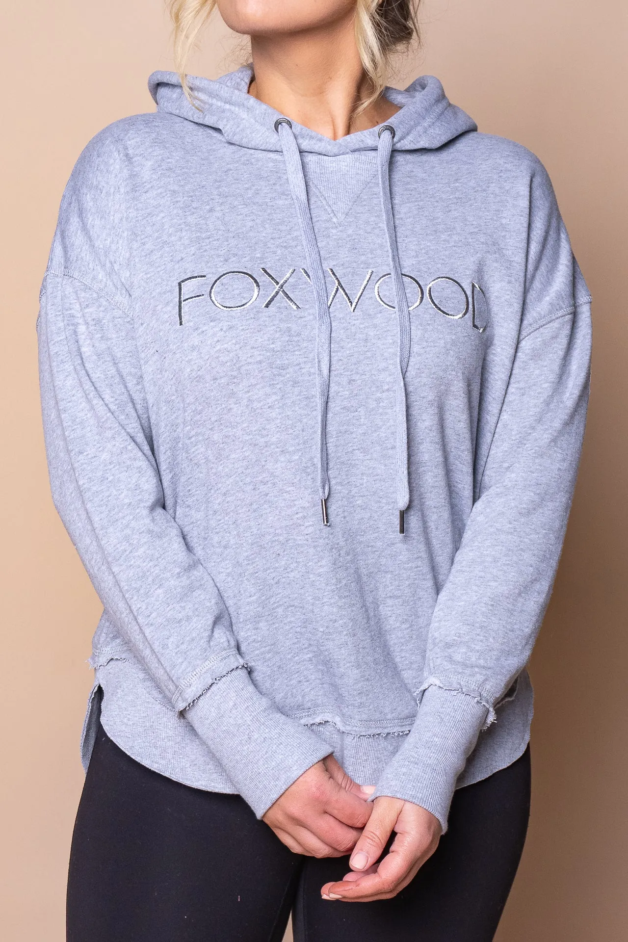 Metallic Simplified Hoodie in Grey Marle - Foxwood sold by Always Alice product image thumbnail 2