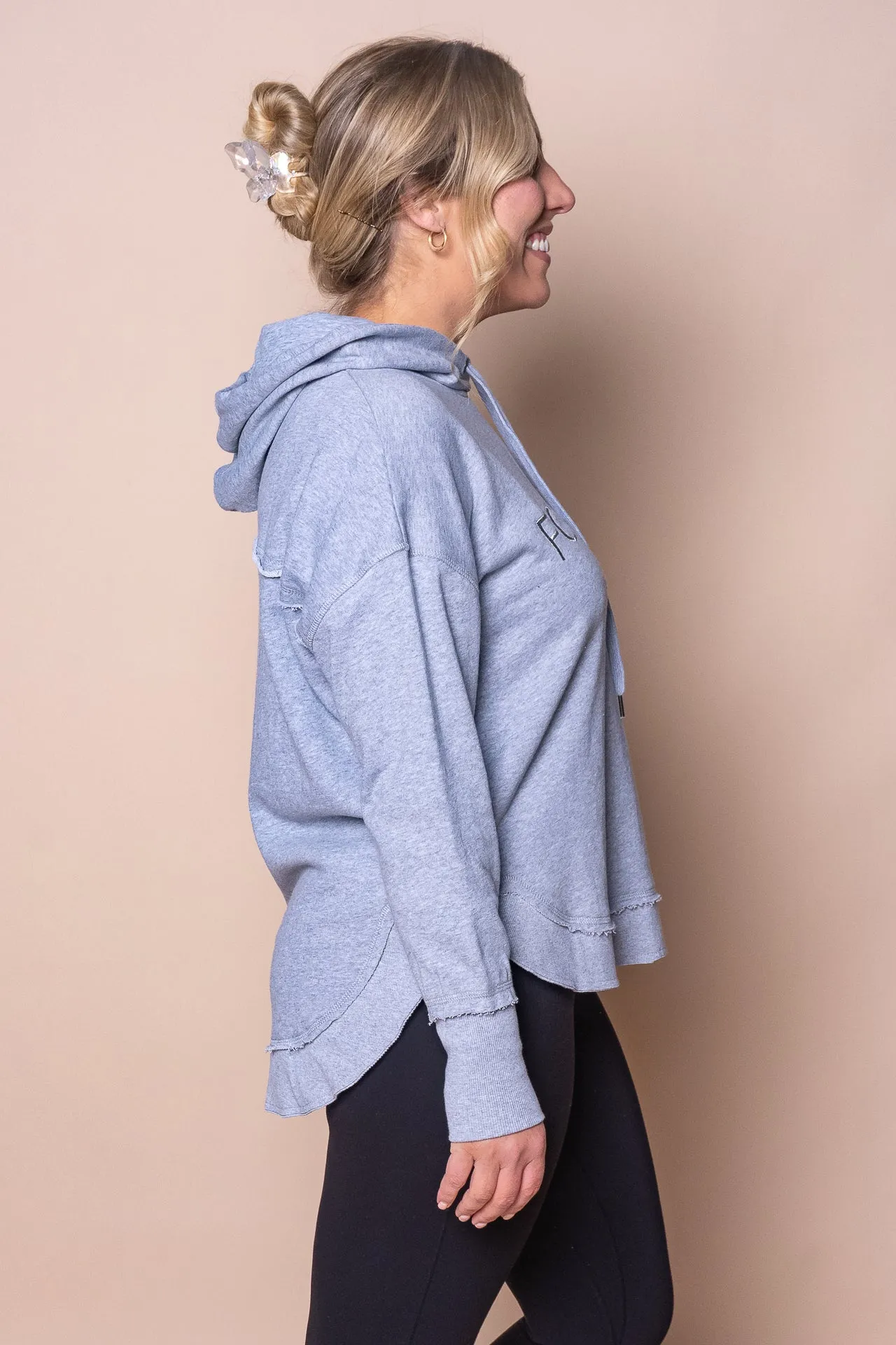 Metallic Simplified Hoodie in Grey Marle - Foxwood sold by Always Alice product image thumbnail 5