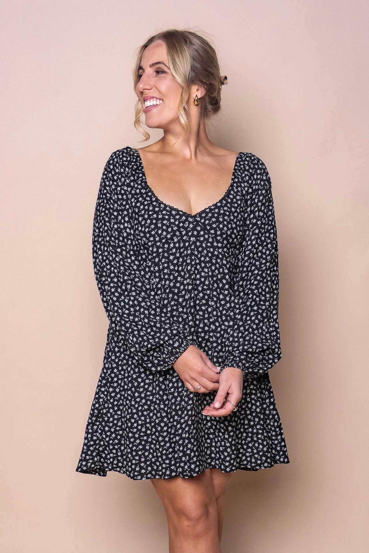 Wren Long Sleeve Mini Dress in Black - All About Eve sold by Always Alice product image thumbnail 2