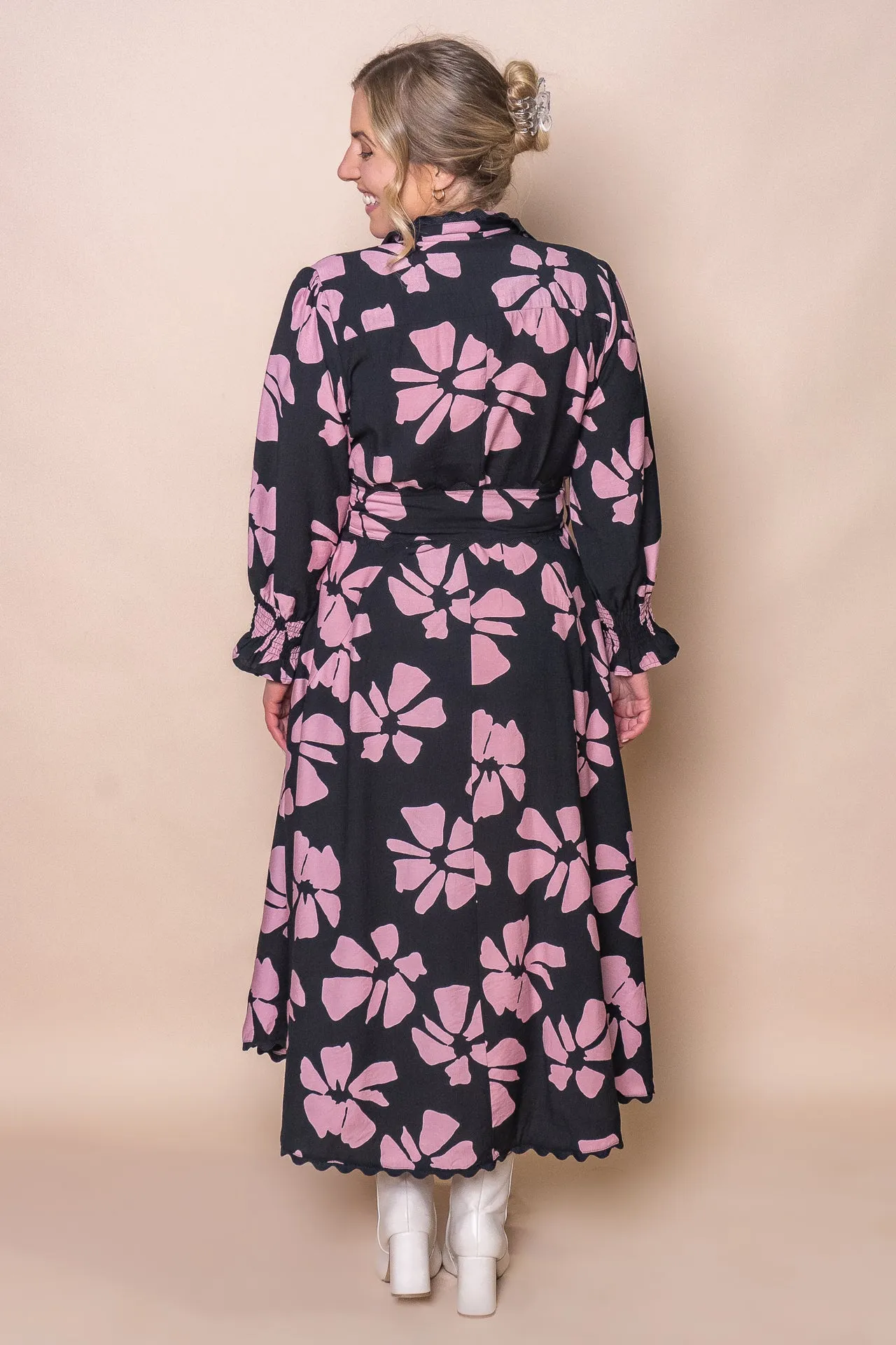 Faith Floral Midi Dress in Black sold by Always Alice product image thumbnail 5